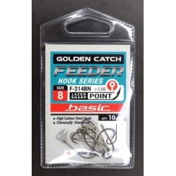 Гачки для риболовлі, GC Feeder Basic F-314, 10шт/уп, колір BN, розмір №8